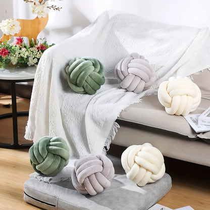 1pc Art Deco Striped Knot Pillow