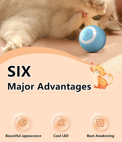 Interactive Cat Toy Indoor Automatic Rolling Ball