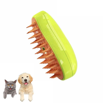 Cat Steam Brush Steam Brush for Massage & Pet Grooming 3 in 1 Electric Sprays, Massages, and Combs