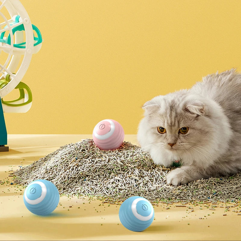 Interactive Cat Toy Indoor Automatic Rolling Ball