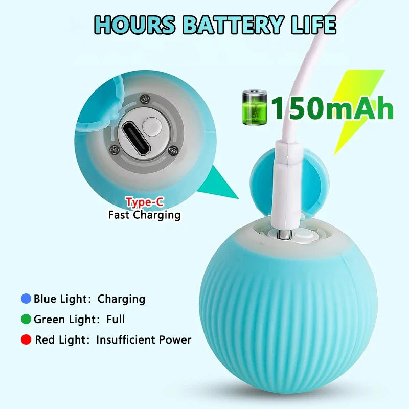 Interactive Cat Toy Indoor Automatic Rolling Ball