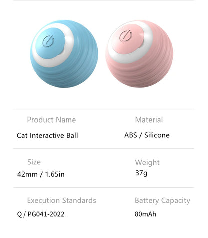 Interactive Cat Toy Indoor Automatic Rolling Ball