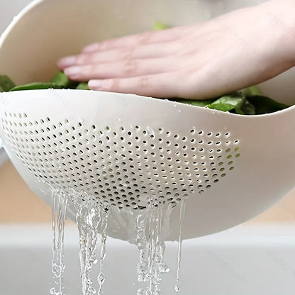 1 Piece Drainage Basket Rice Filter Fruit and Vegetable Drainage