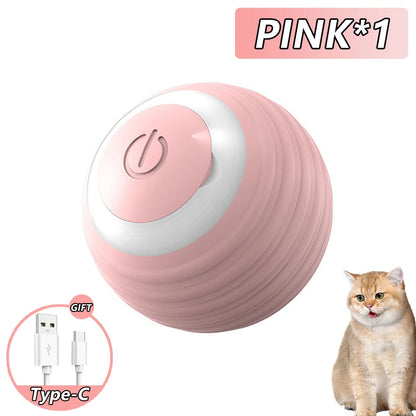 Interactive Cat Toy Indoor Automatic Rolling Ball