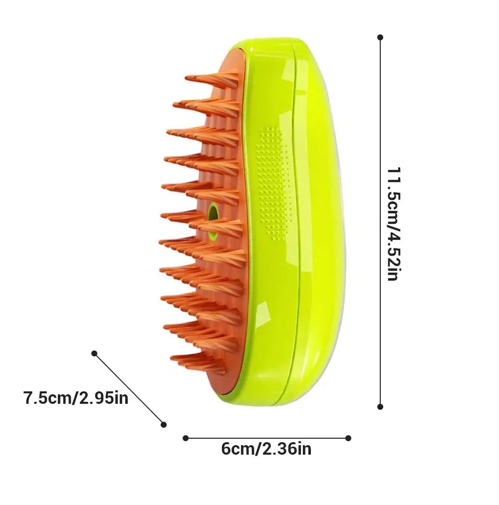 Cat Steam Brush Steam Brush for Massage & Pet Grooming 3 in 1 Electric Sprays, Massages, and Combs