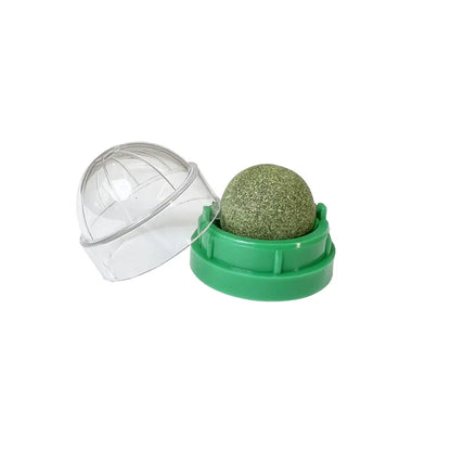 Catnip Wall Stick-on Balls Healthy & Natural Removes Hair Balls to Promote Digestion Cat Grass Snack