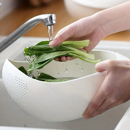 1 Piece Drainage Basket Rice Filter Fruit and Vegetable Drainage