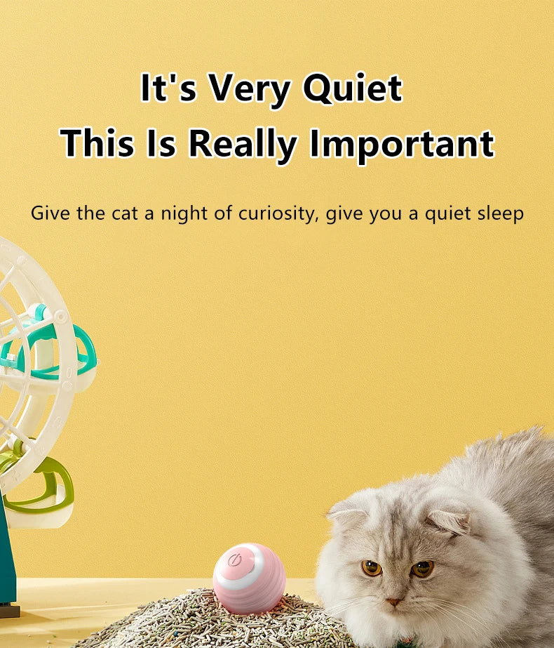 Interactive Cat Toy Indoor Automatic Rolling Ball