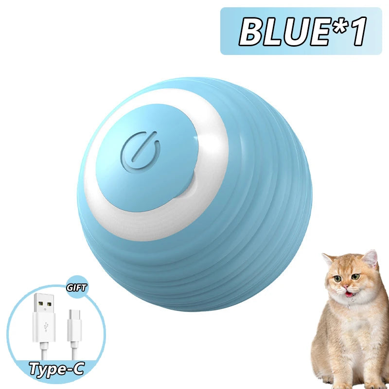 Interactive Cat Toy Indoor Automatic Rolling Ball